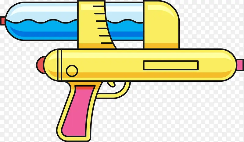 黄色卡通玩具水枪