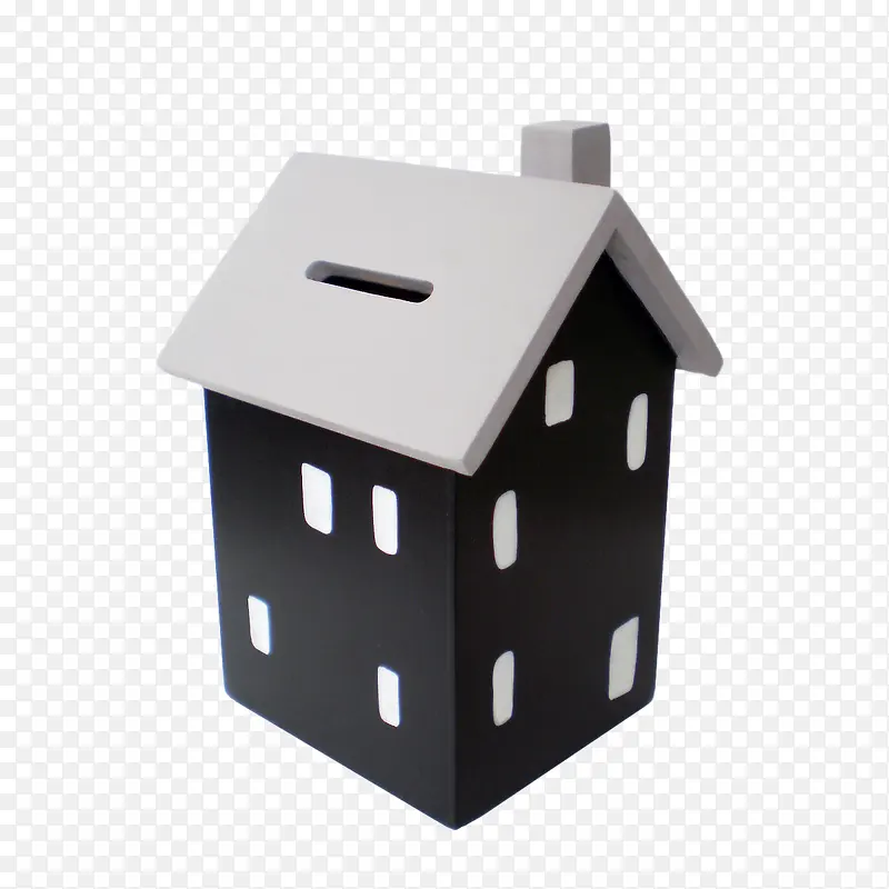 黑白小房子形状存钱罐