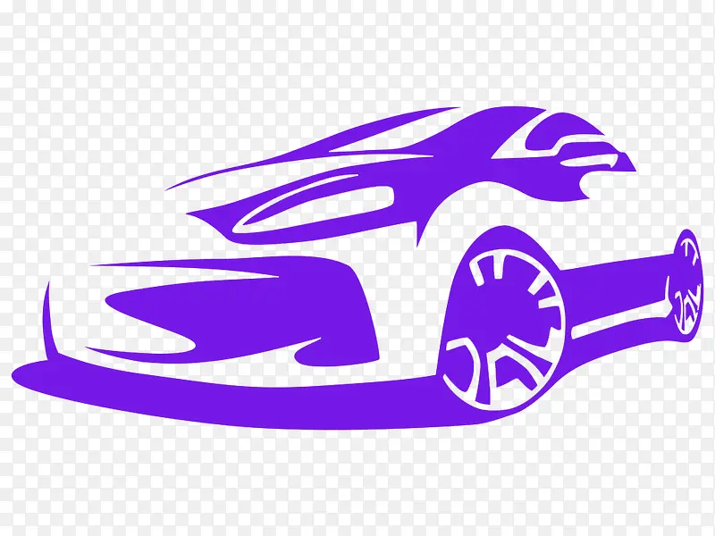 紫色汽车高清免扣素材