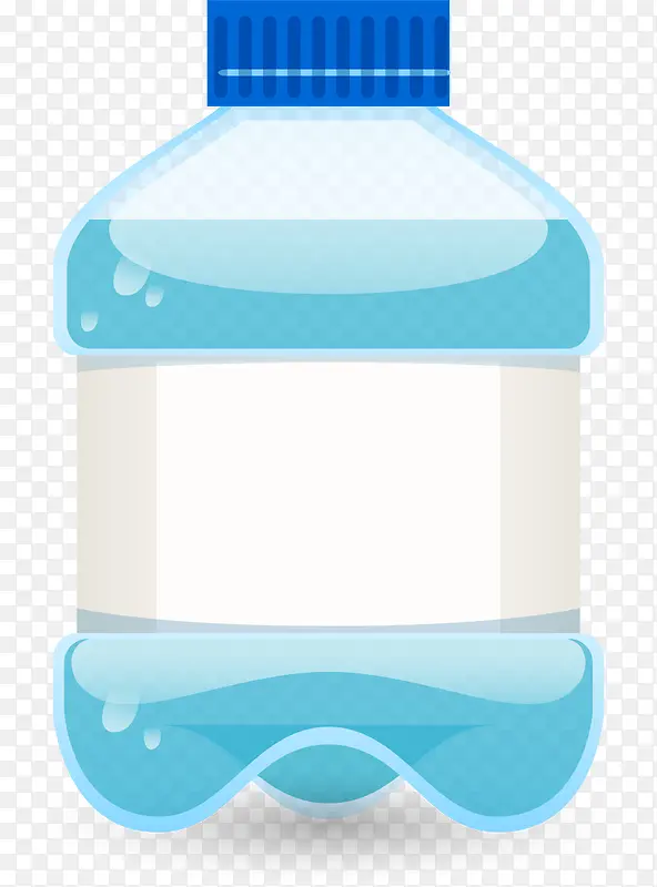 蓝色卡通桶装水