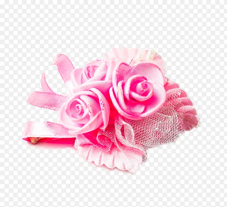 粉色玫瑰花饰品