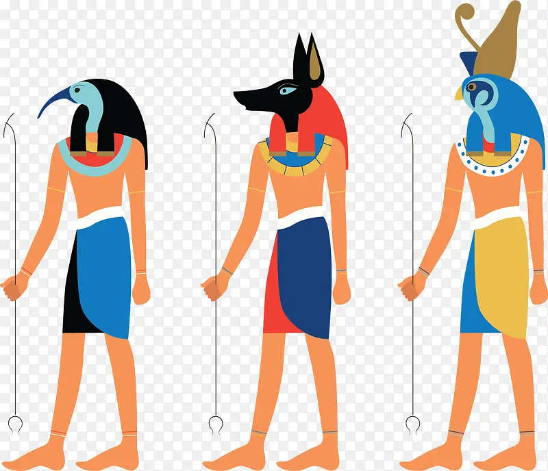 动物头像埃及人物