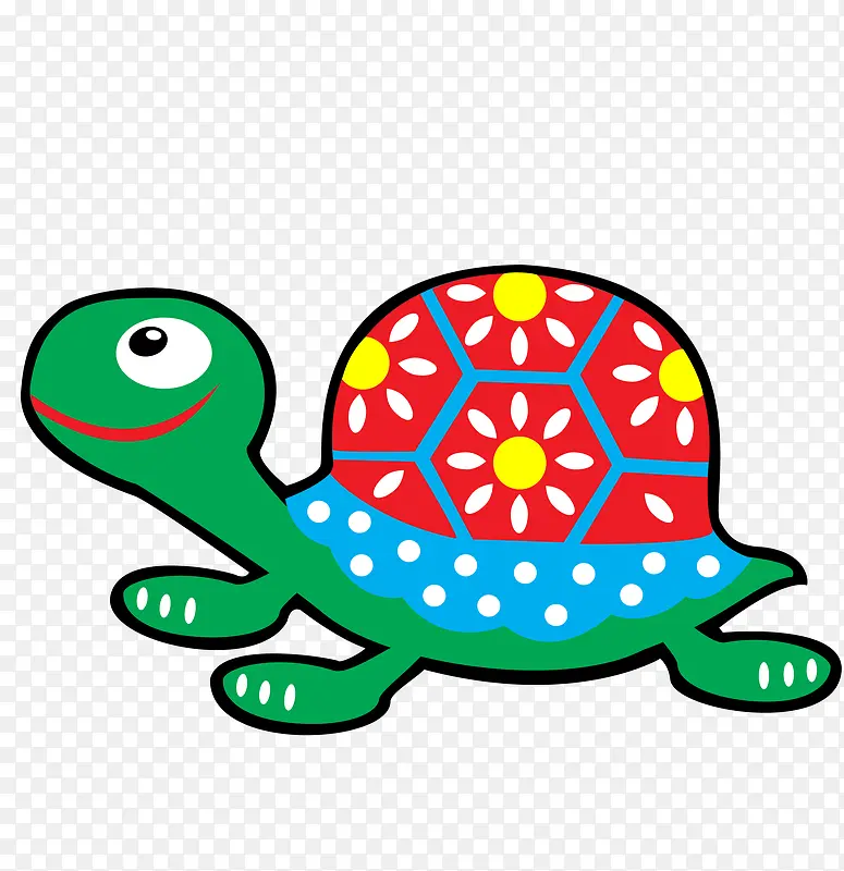 彩色卡通儿童玩具乌龟
