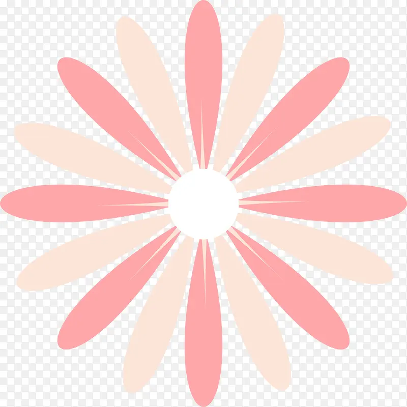 手绘粉色花朵花瓣