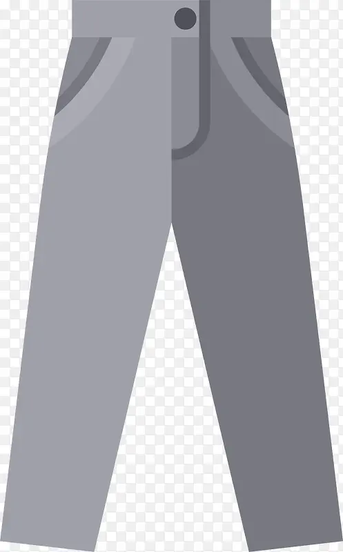 灰色简约裤子