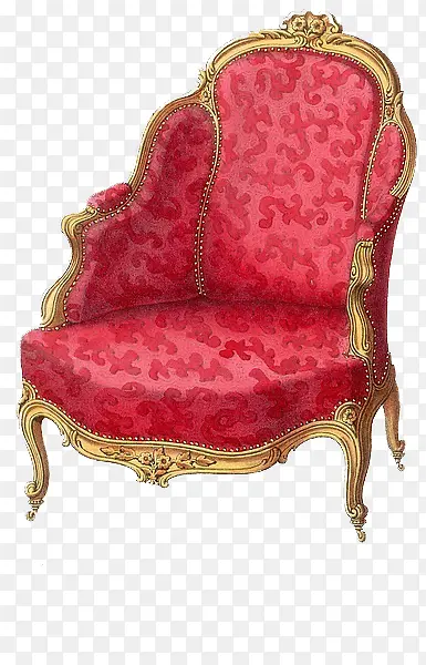 粉色法国座椅