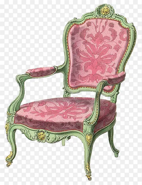 法国皇室粉色座椅