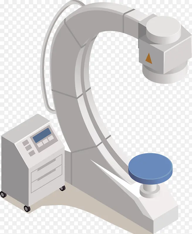 矢量白色CT扫描