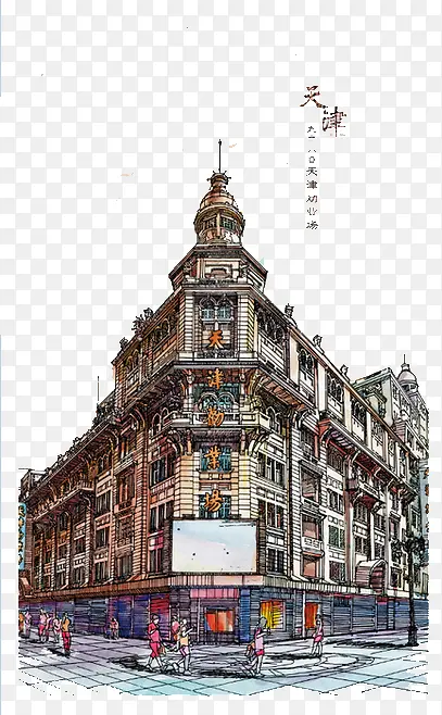 欧洲建筑旅游素材