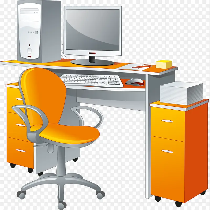 电脑和电脑桌