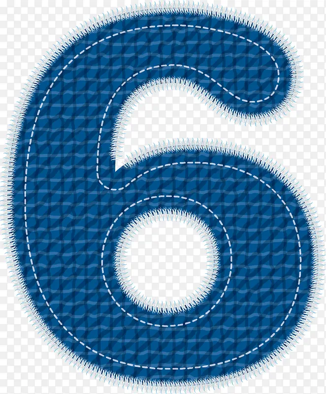 牛仔数字6