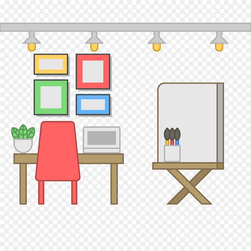 矢量设计师房间PNG图片素材下载_图片编号ylrnmeay-免抠素材网
