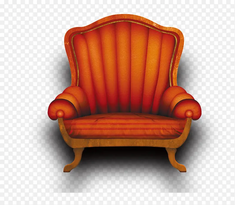 橙色的椅子