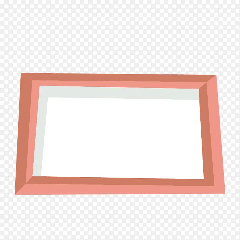 粉色扁平化长框
