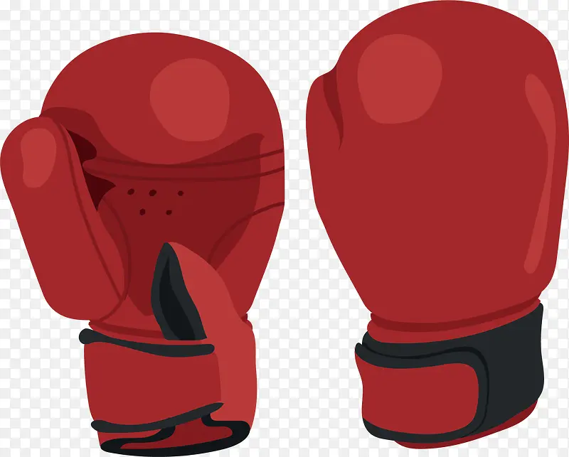 红色的拳击手套