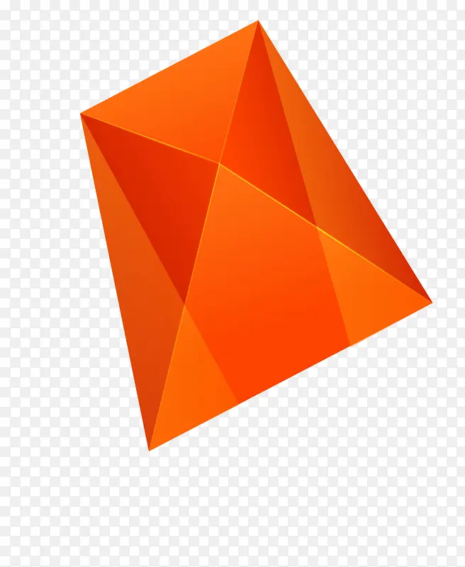 矢量橙色几何图片