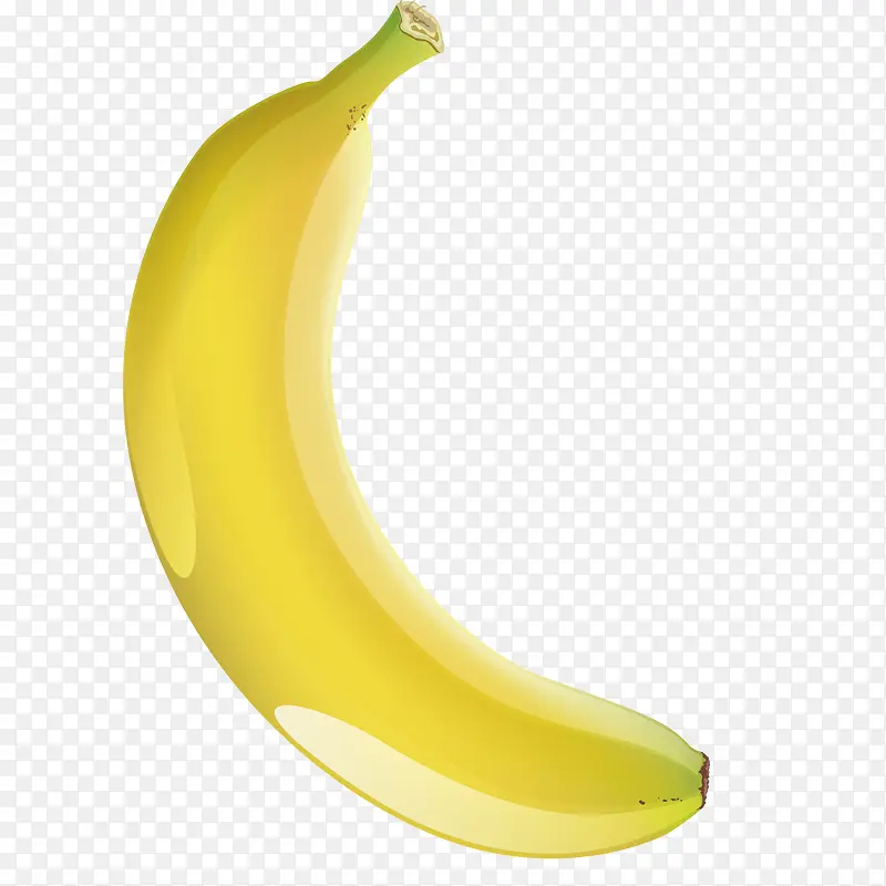 矢量艺术黄色香蕉食物