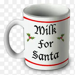 milk for santa mug icon
