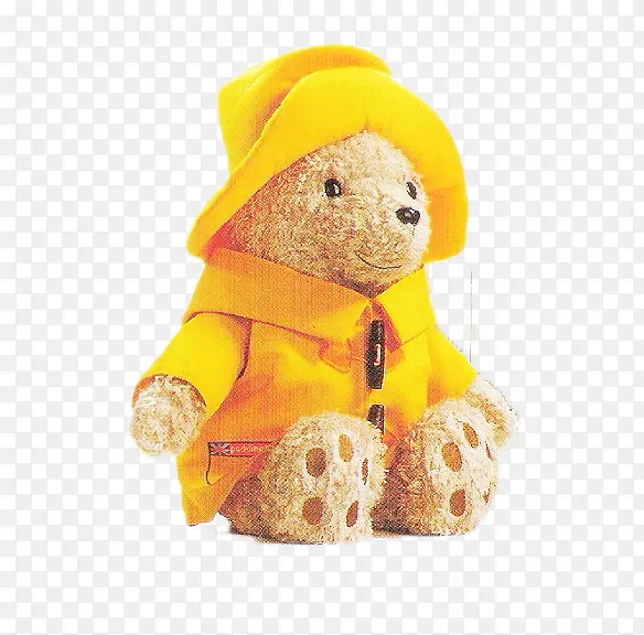 黄色风衣泰迪熊