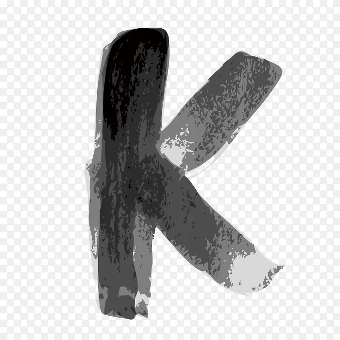 黑色字母K