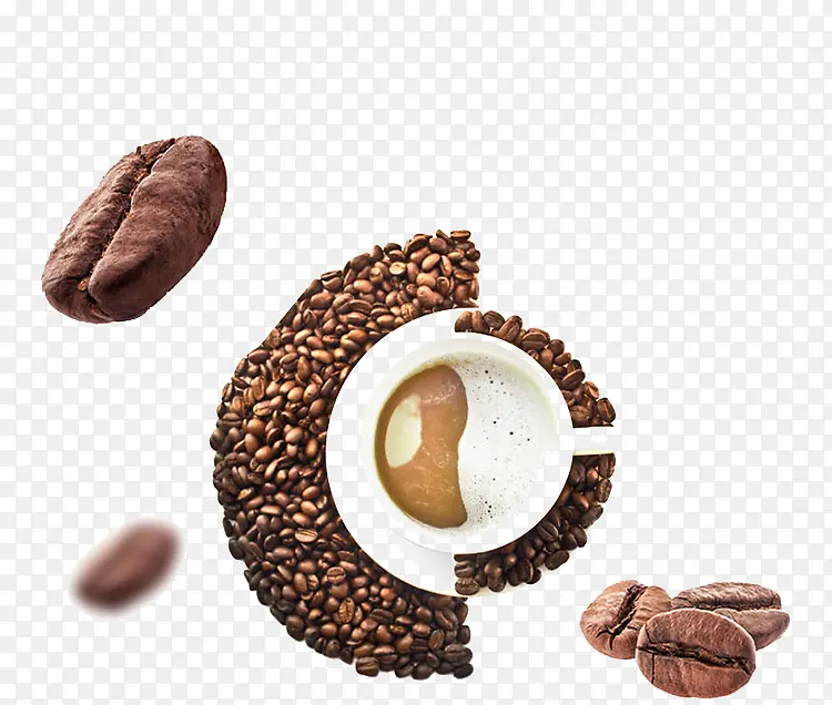 棕色咖啡豆