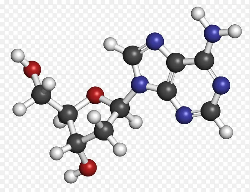 黑蓝红色脱氧腺苷（dA）核苷分
