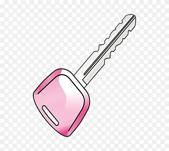 粉色卡通钥匙