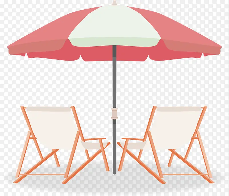 休闲太阳伞躺椅
