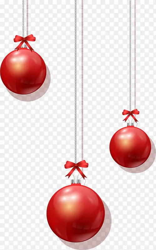圣诞节红色吊球