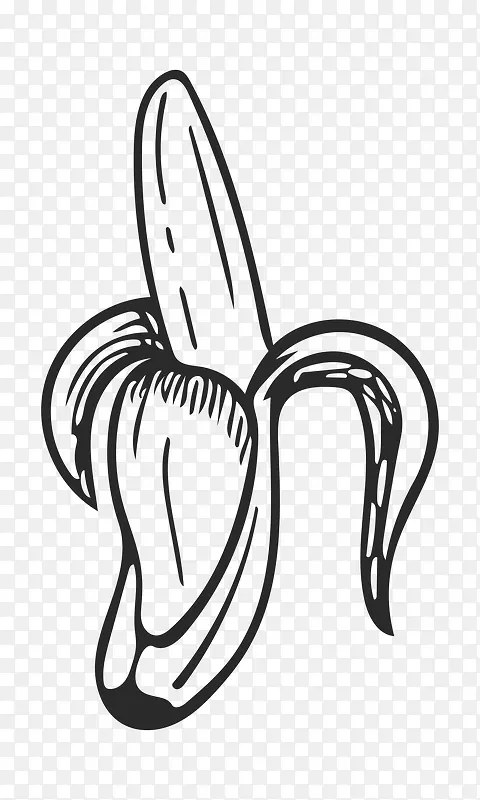 卡通手绘香蕉水果