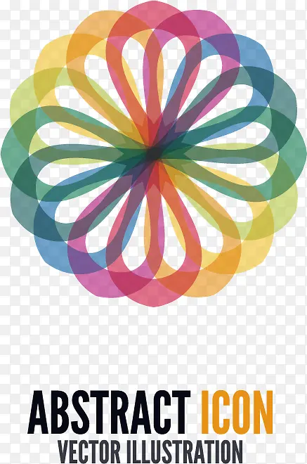 创意彩色抽象几何logo