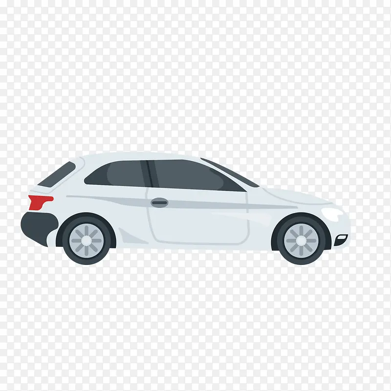 白色创意设计小轿车