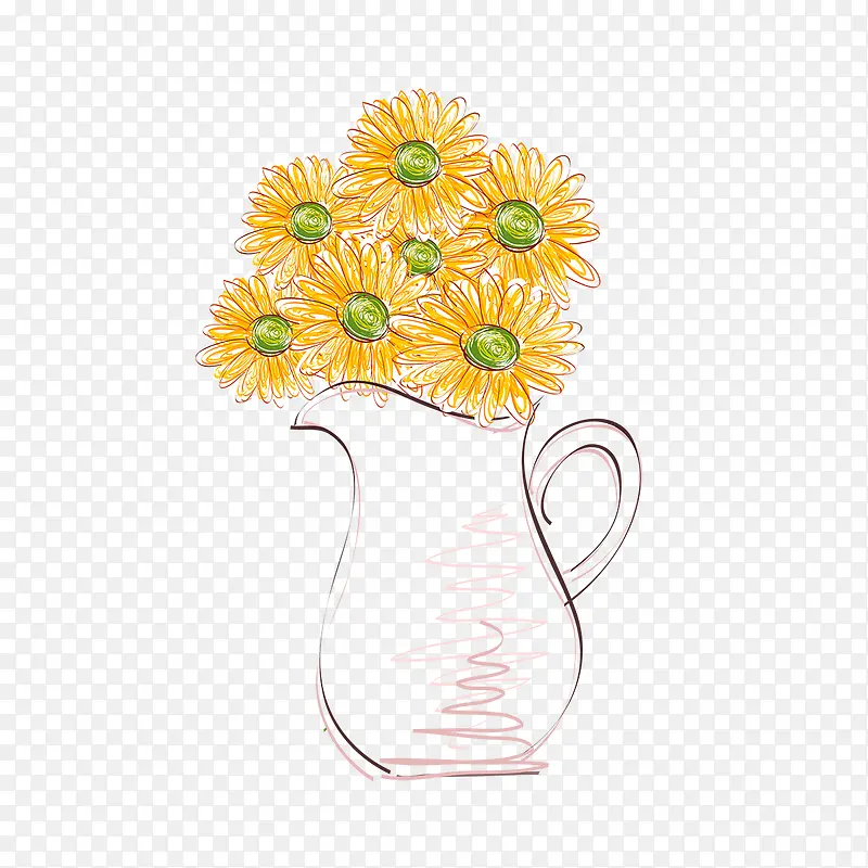 向日葵的花瓶