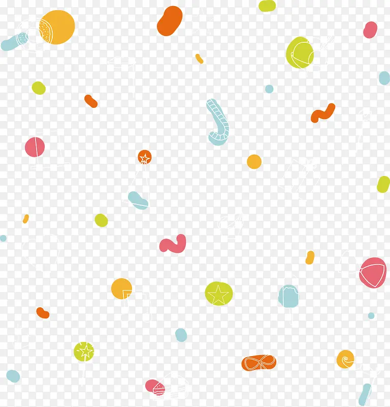 卡通水彩画矢量