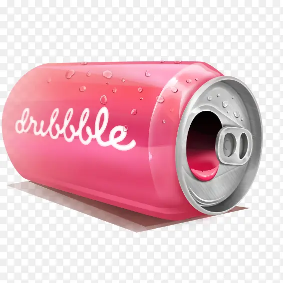 粉色饮料罐