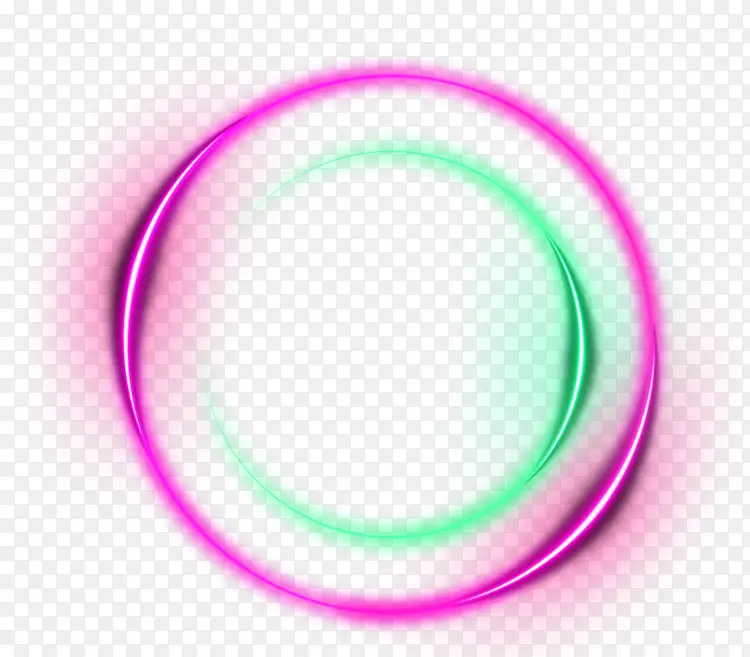 紫色光环光效圆环效果元素