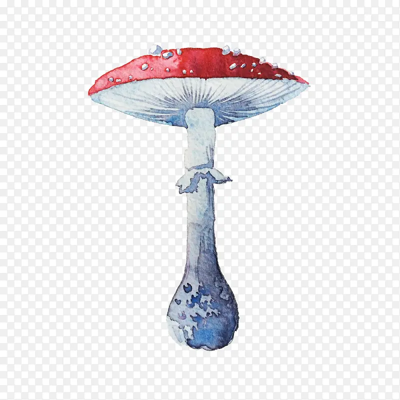 手绘红蘑菇