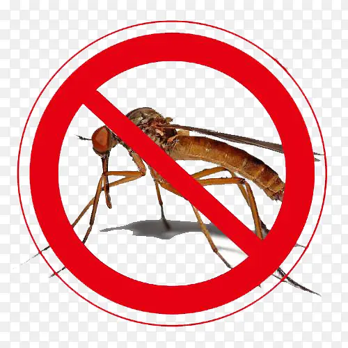 禁止蚊子标志