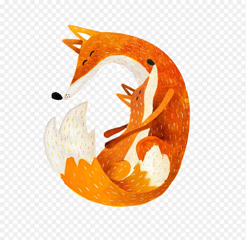 狐狸母子插图