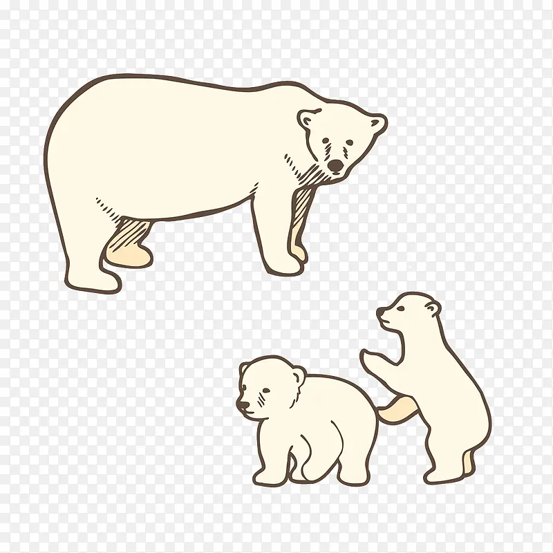 北极熊图案