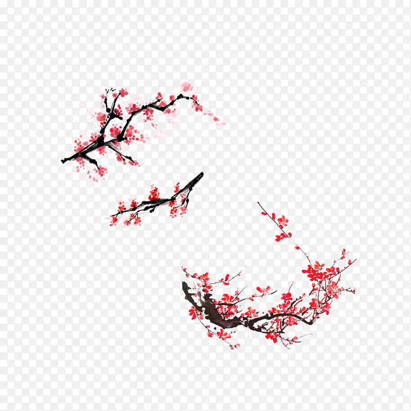 梅花 梅枝 中国元素PNG图片素材下载_图片编号qgnrznwy-免抠素材网
