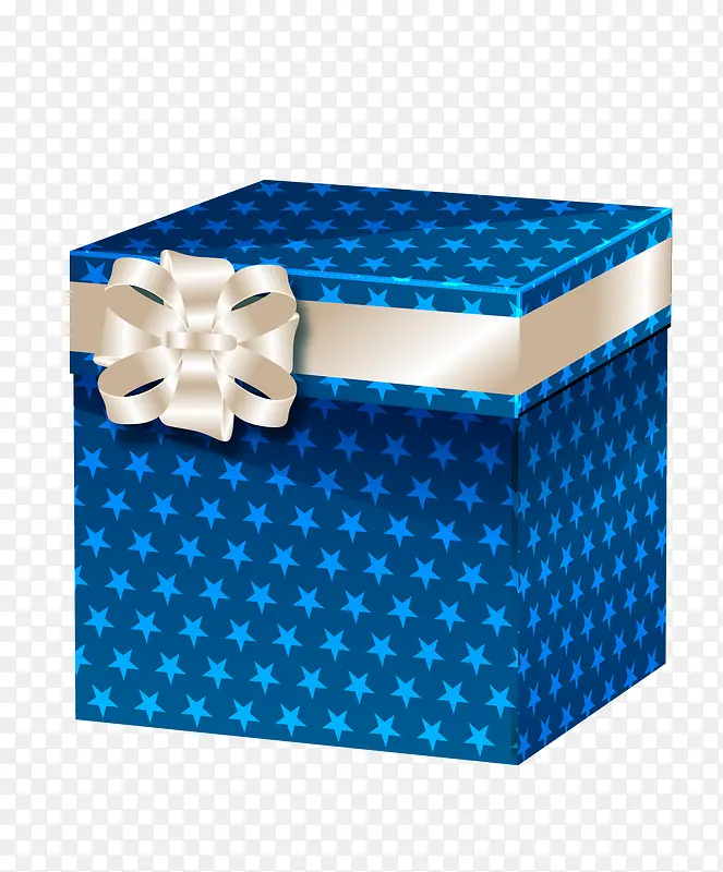 蓝色矢量礼物盒子图