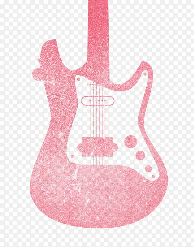 粉色个性吉他