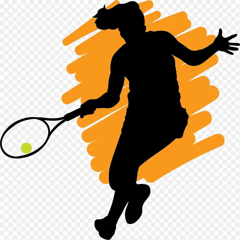 打网球运动黑色女孩