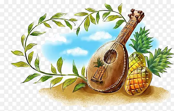 吉他菠萝
