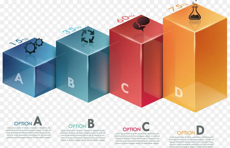 矢量立体图表