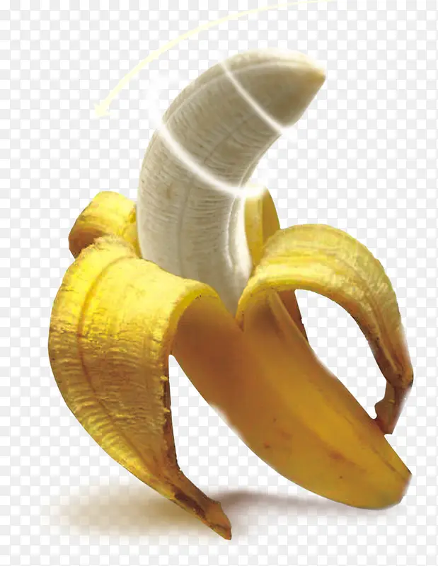 拨开皮的香蕉