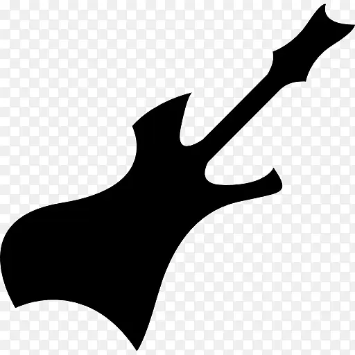 电吉他形状不规则的图标