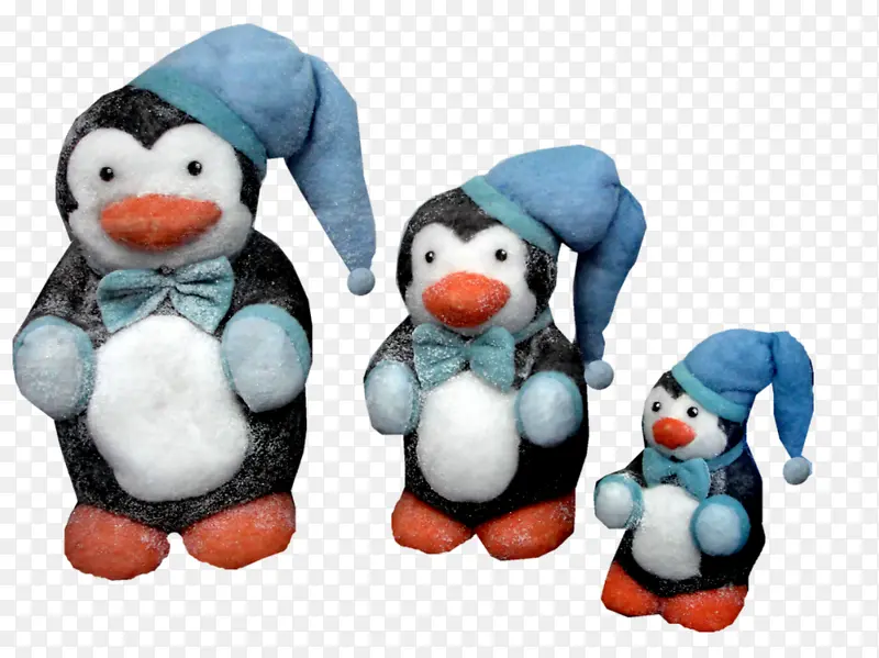 三只企鹅娃娃