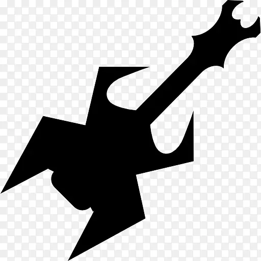 重金属提高吉他像昆虫图标